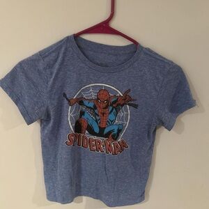 Target Blue Spider-Man Crop Top